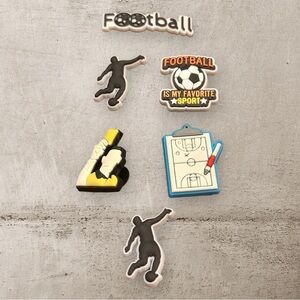 Jibbitz for Crocs Soccer-Themed Shoe Charms Set of 6